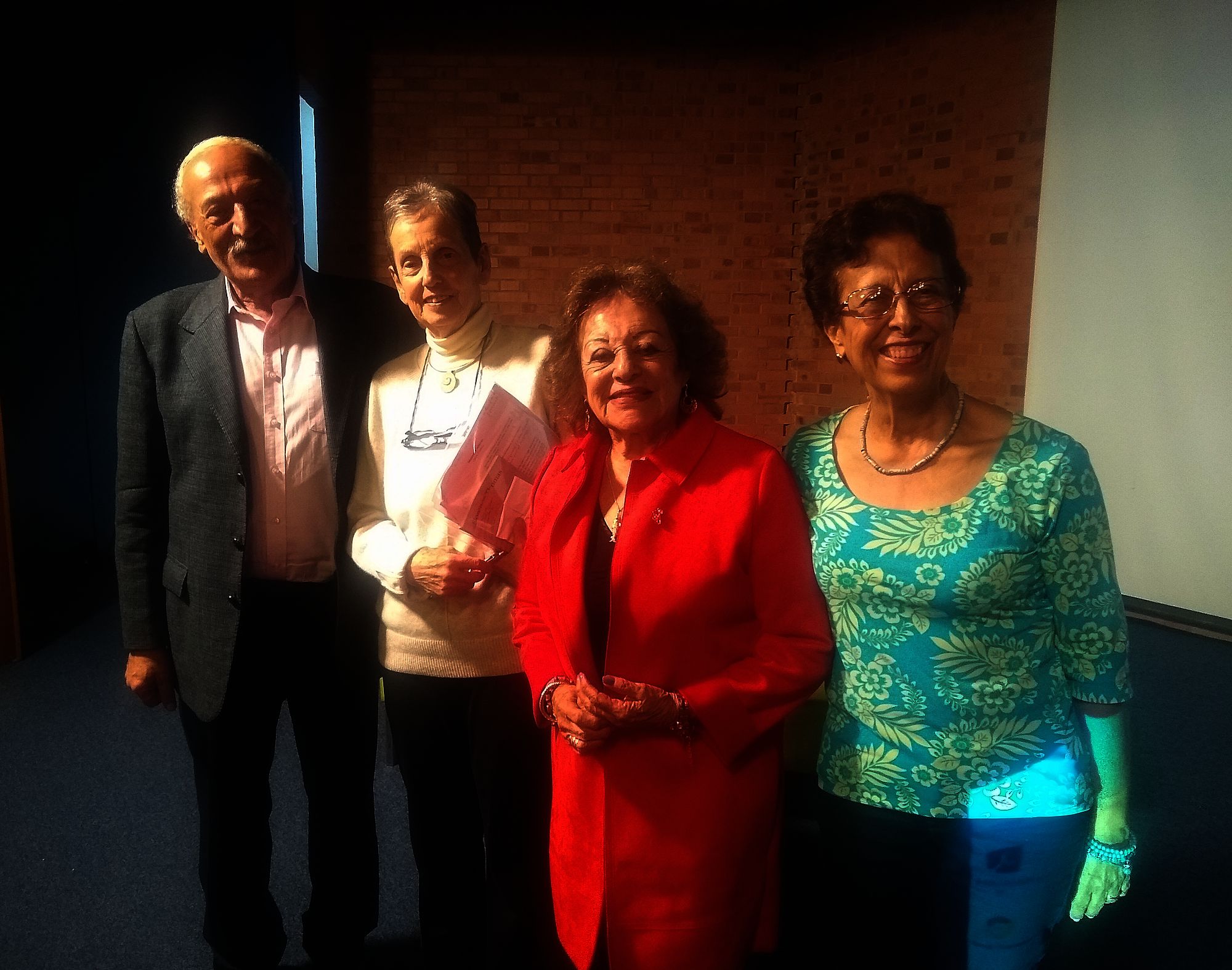 De izquierda a derecha: Ramón fayad, Florence Thomas, Alegría Fonseca y Lyla Piedad Velosa Amature
